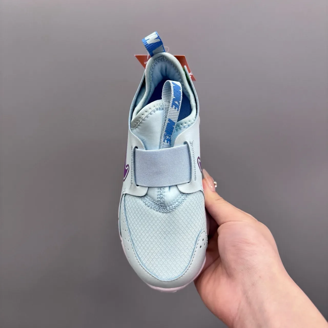 Nike Blue Purple Slip-On Mesh Upper Lifestyle Sneakers 24