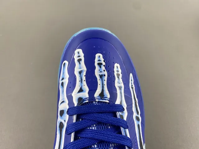 Nike Blue Transparent Low-Top Silhouette Synthetic Cage Upper Basketball Shoes 5