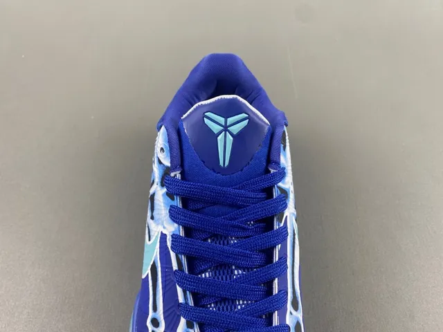 Nike Blue Transparent Low-Top Silhouette Synthetic Cage Upper Basketball Shoes 6