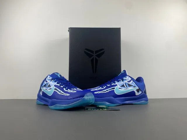 Nike Blue Transparent Low-Top Silhouette Synthetic Cage Upper Basketball Shoes 14