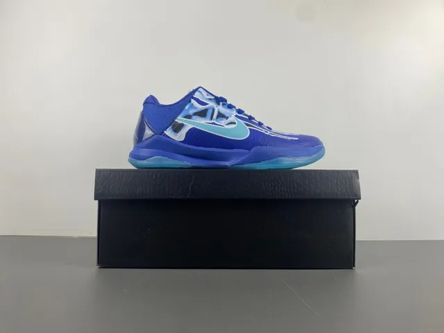 Nike Blue Transparent Low-Top Silhouette Synthetic Cage Upper Basketball Shoes 16