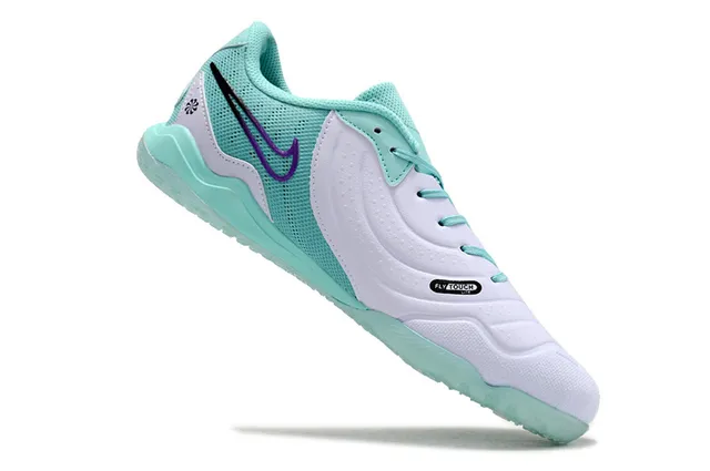 Nike Blue White Low-Top Perforated Mesh Upper Sneakers 2