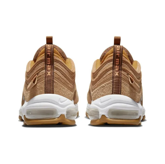 Nike Brown Blue Wavy Layered Upper Suede And Textile Construction Lifestyle Sneakers 4