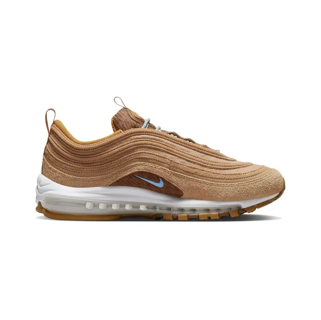 Nike Brown Blue Wavy Layered Upper Suede And Textile Construction Lifestyle Sneakers 7