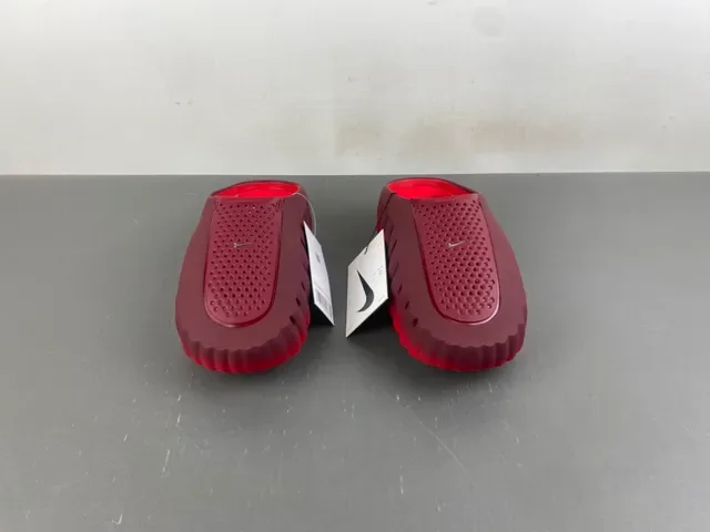 Nike Burgundy Red Molded Rubber Sole Scalloped Edge Clog 9