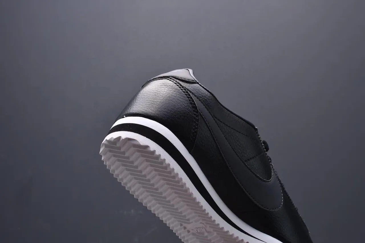 Nike Cortez Black and White Lifestyle Sneakers 5