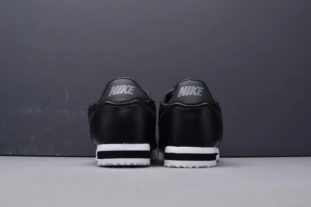 Nike Cortez Black and White Lifestyle Sneakers 9