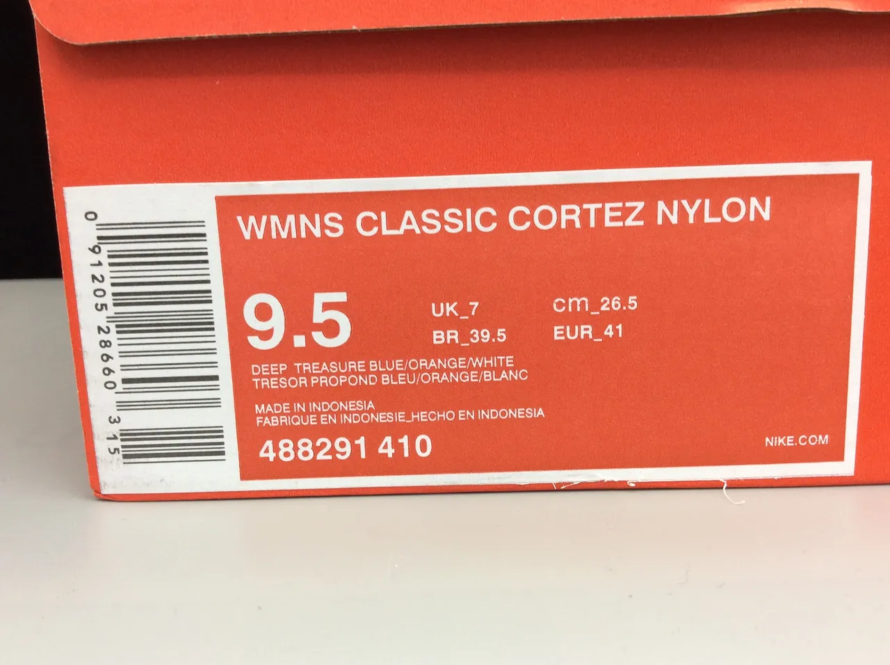 Nike Cortez Navy and Orange Lifestyle Sneakers 2