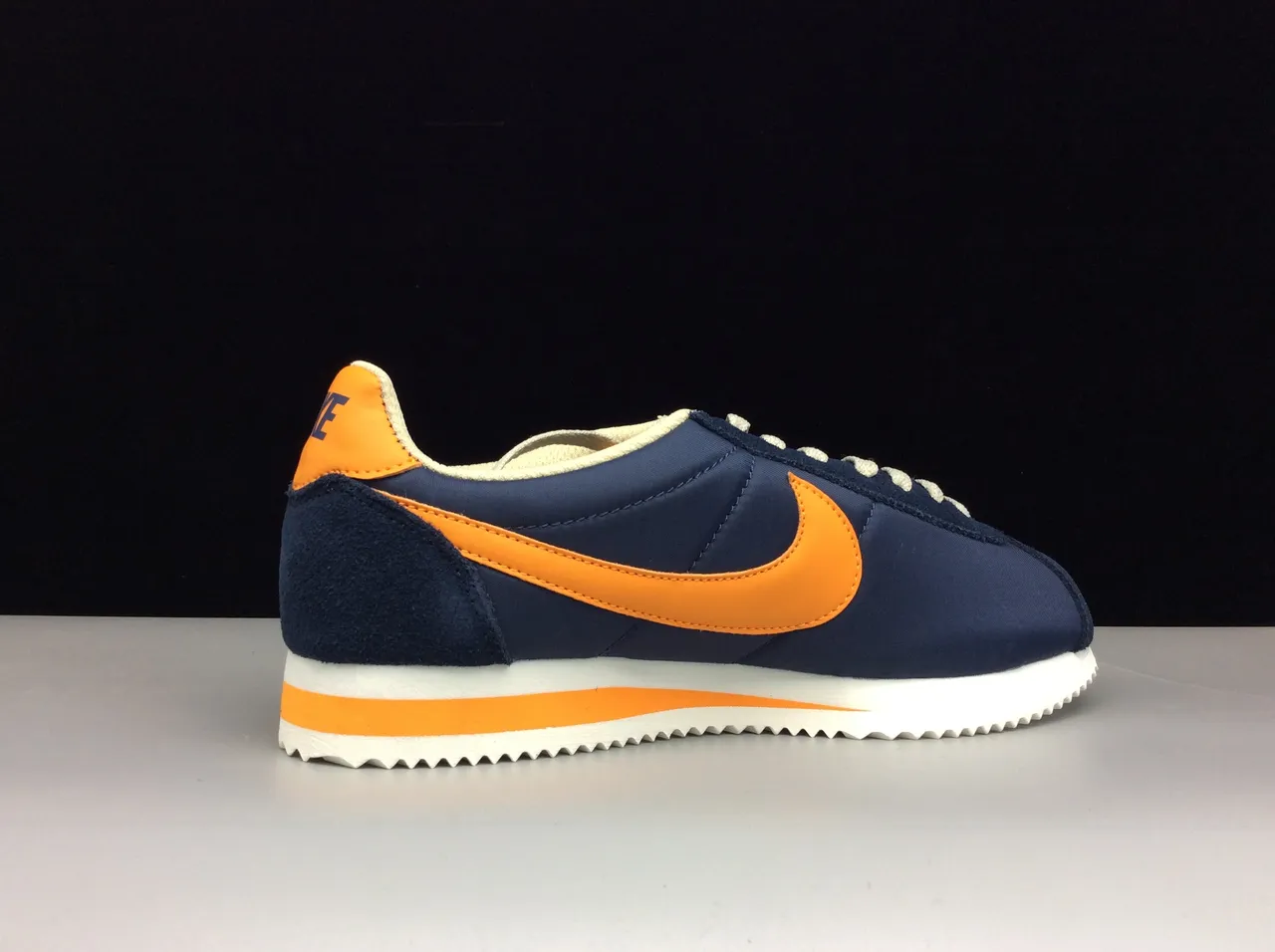 Nike Cortez Navy and Orange Lifestyle Sneakers 8