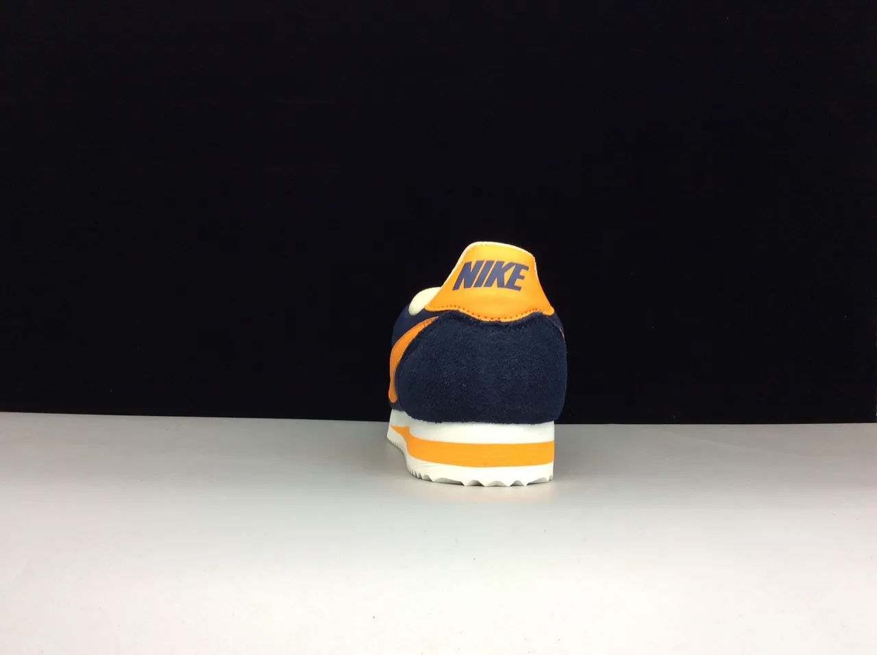 Nike Cortez Navy and Orange Lifestyle Sneakers 9