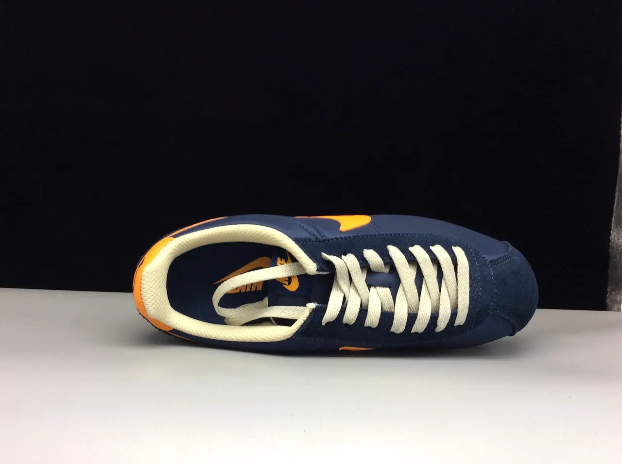 Nike Cortez Navy and Orange Lifestyle Sneakers 10