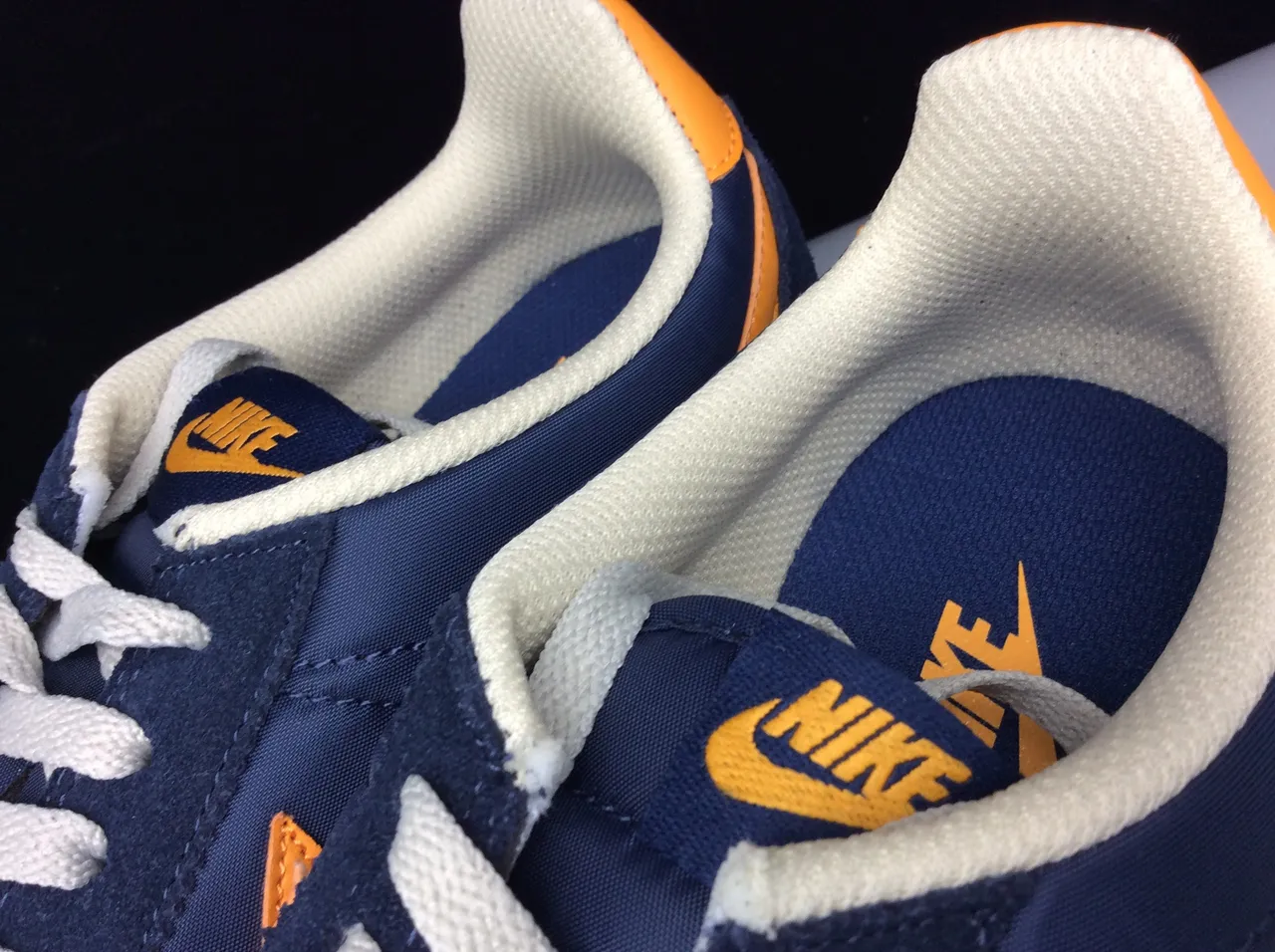 Nike Cortez Navy and Orange Lifestyle Sneakers 13