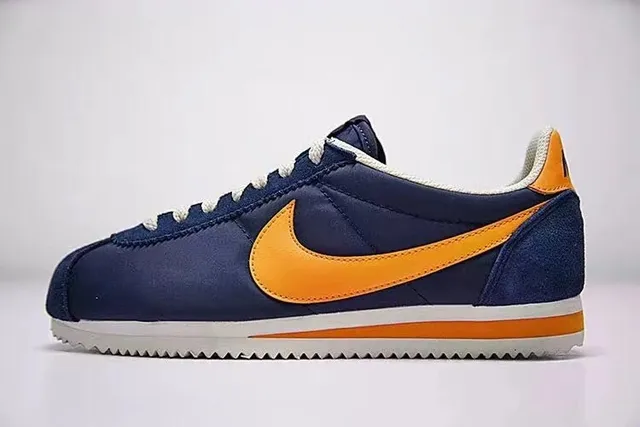 Nike Cortez Navy and Orange Lifestyle Sneakers 18
