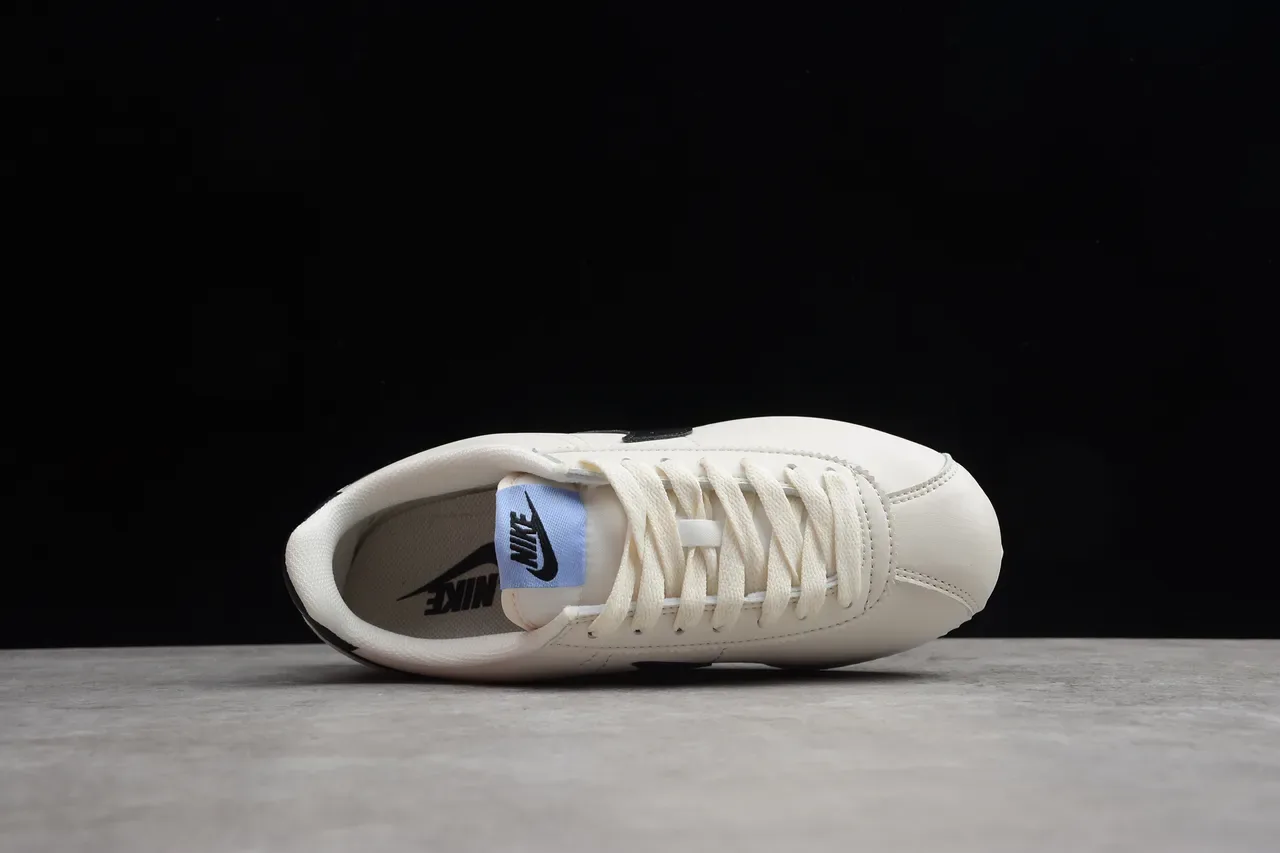 Nike Cortez Off-White and Black Lifestyle Sneakers 4