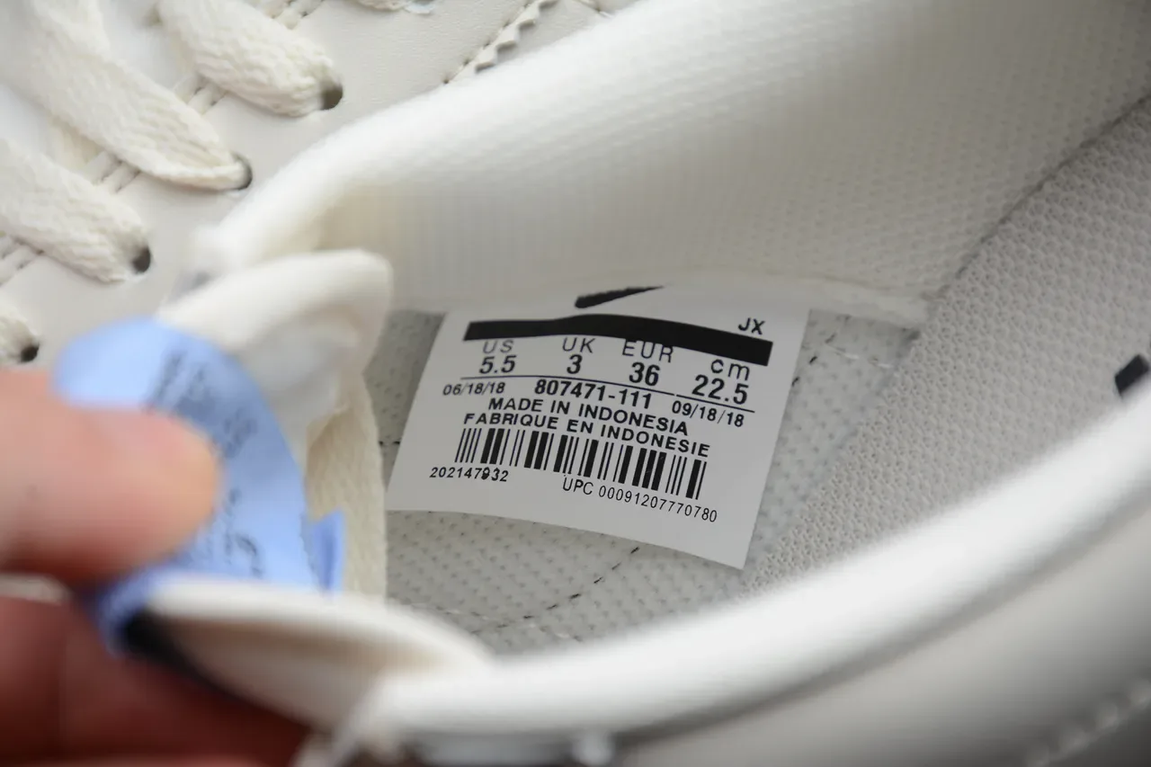 Nike Cortez Off-White and Black Lifestyle Sneakers 12