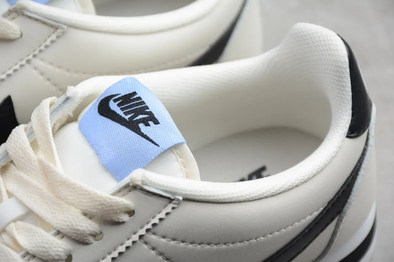 Nike Cortez Off-White and Black Lifestyle Sneakers 13