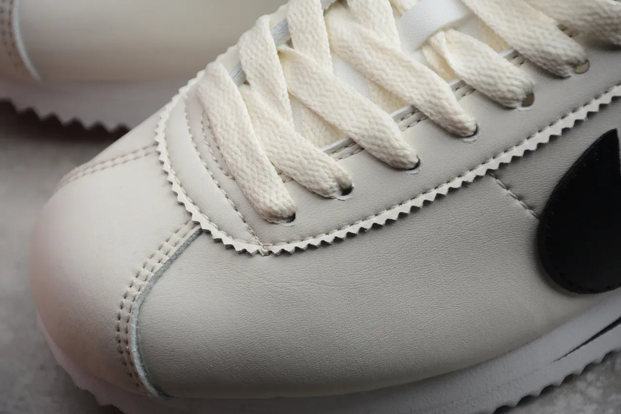 Nike Cortez Off-White and Black Lifestyle Sneakers 15