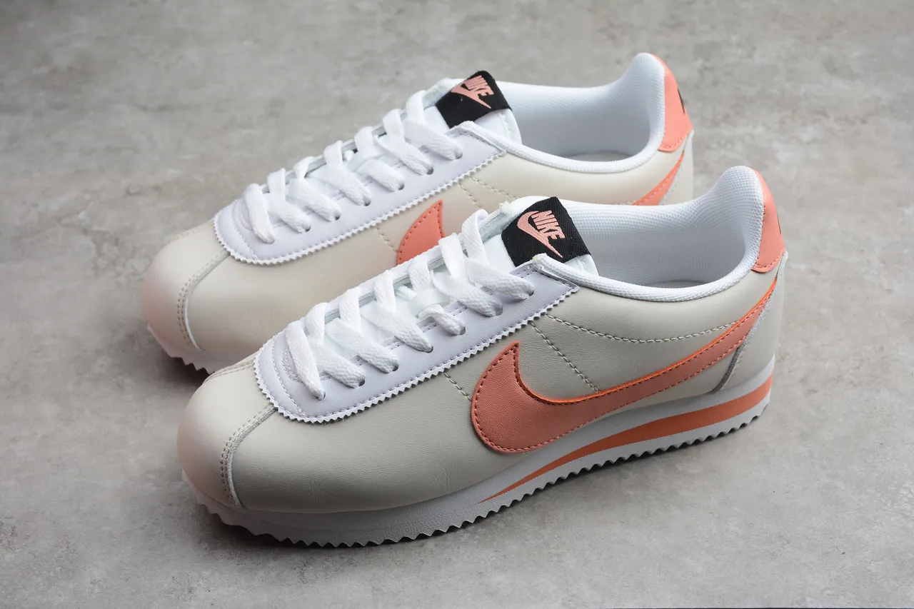 Nike Cortez Peach Orange and Cream Lifestyle Sneakers 10