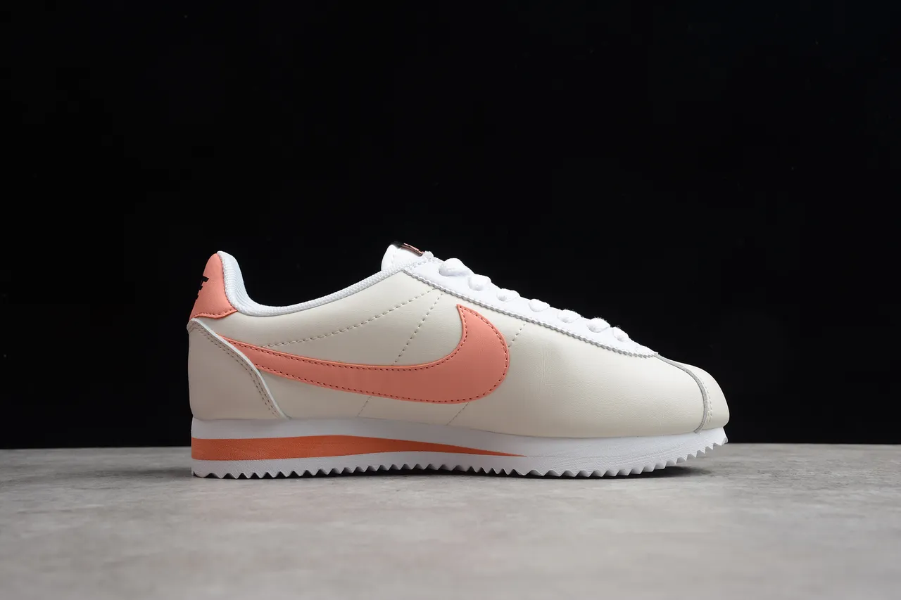 Nike Cortez Peach Orange and Cream Lifestyle Sneakers 14