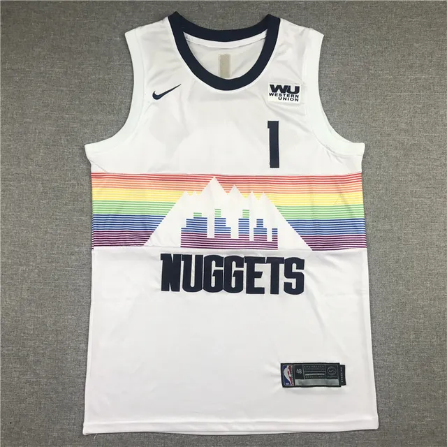 Nike Denver Nuggets City Edition Rainbow Mountain Maillot 3