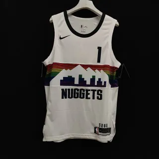 Nike Denver Nuggets City Edition Rainbow Stripe Jersey