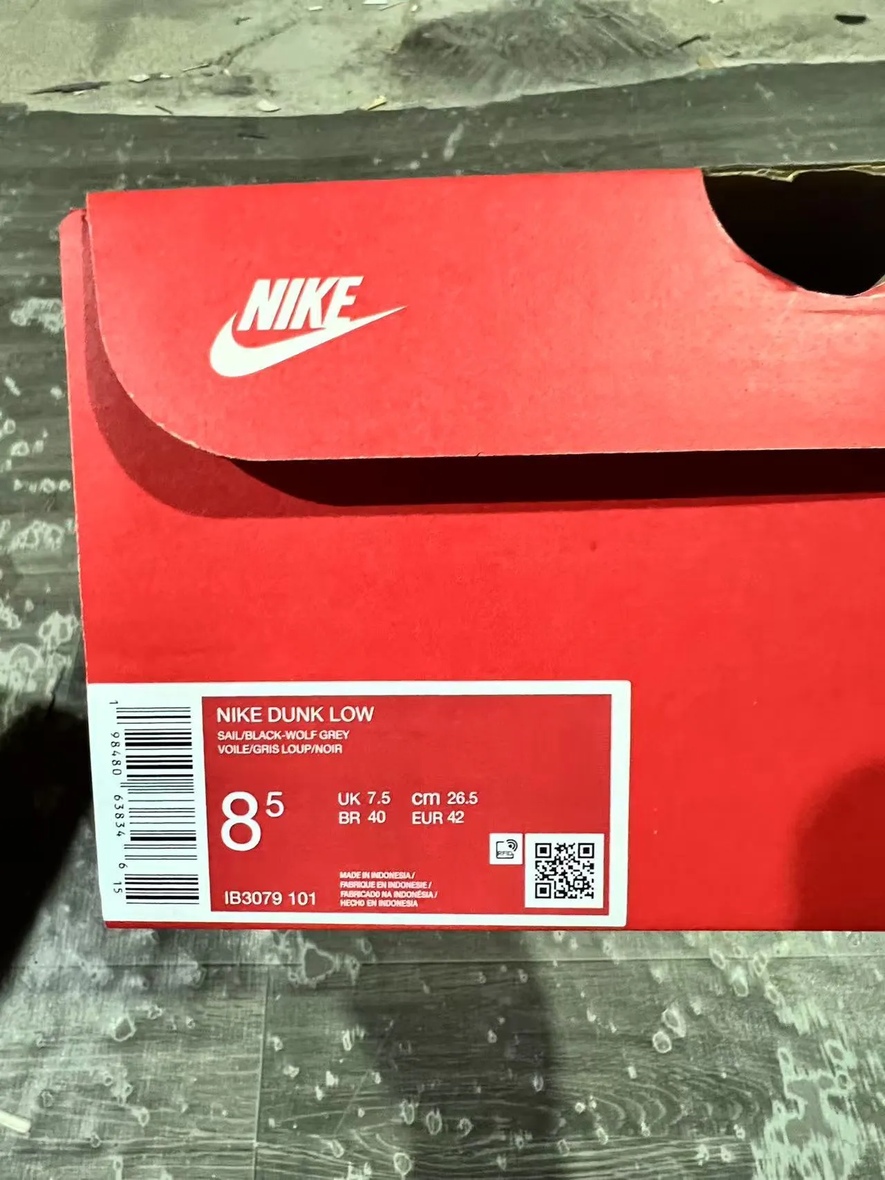 Nike Dunk Low Gray White Black Lifestyle Sneakers 10