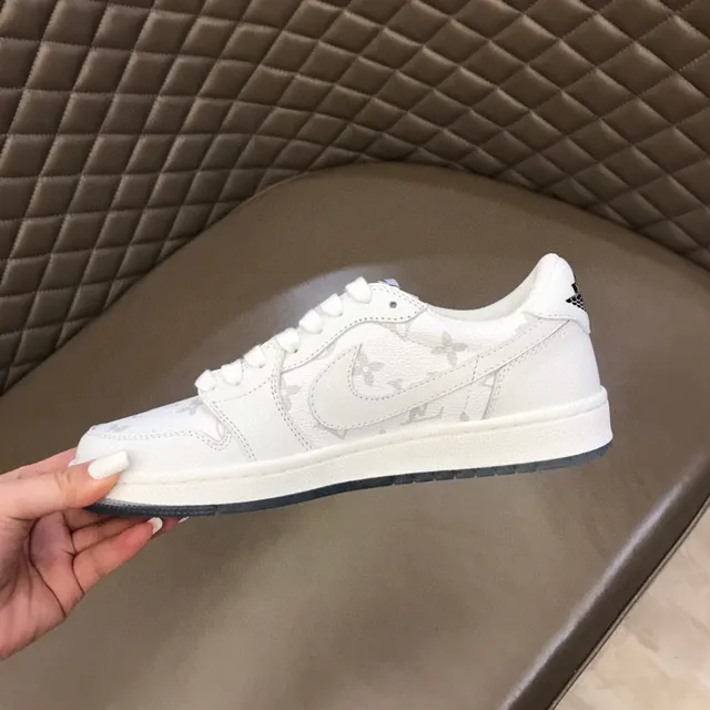 Nike Dunk Low Monogram White Lifestyle Sneakers 3