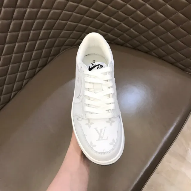 Nike Dunk Low Monogram White Lifestyle Sneakers 4