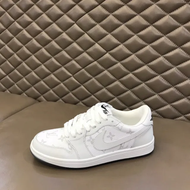 Nike Dunk Low Monogram White Lifestyle Sneakers 6