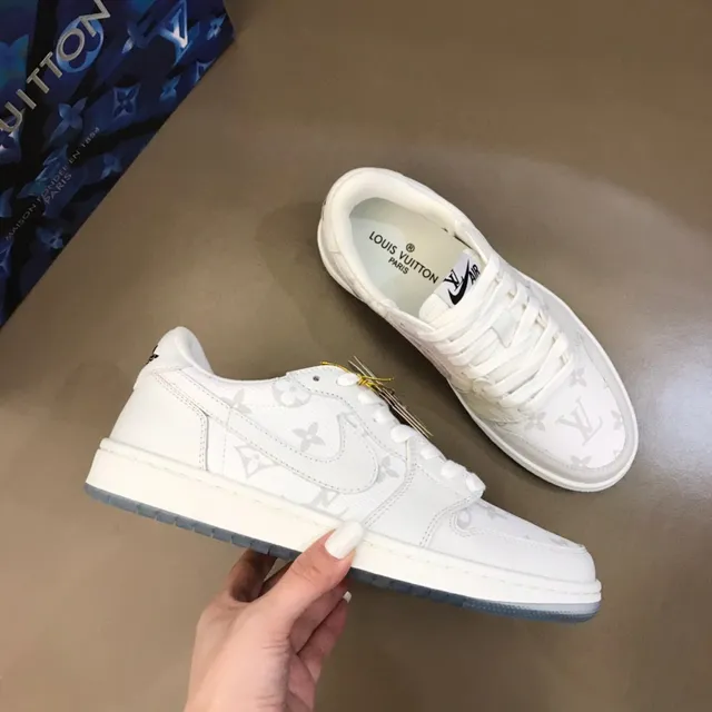 Nike Dunk Low Monogram White Lifestyle Sneakers 7
