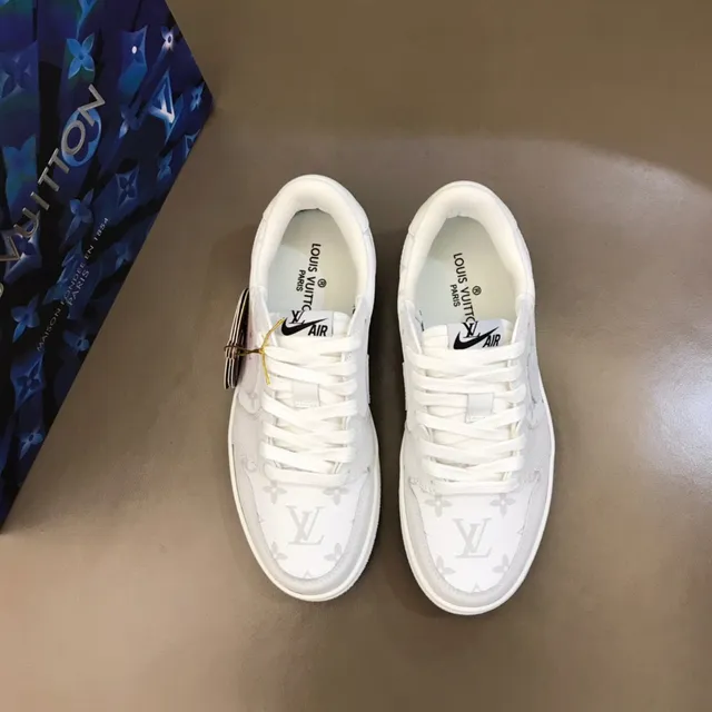 Nike Dunk Low Monogram White Lifestyle Sneakers 8