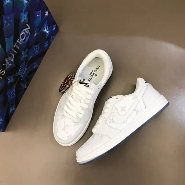 Nike Dunk Low Monogram White Lifestyle Sneakers 9