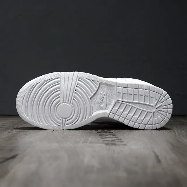Nike Dunk Low Pure White Lifestyle Sneakers 5