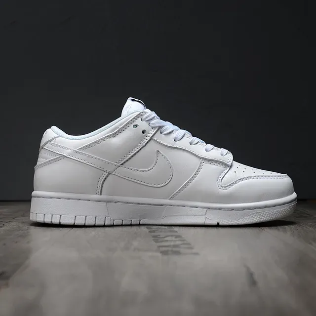 Nike Dunk Low Pure White Lifestyle Sneakers 6