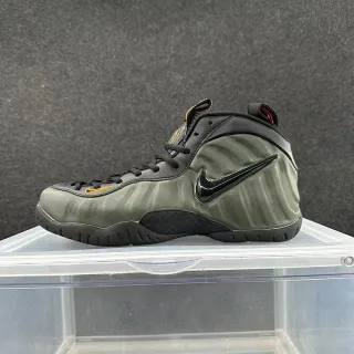 नाइक Foamposite Pro ऑलिव ग्रीन, काला, सोने का बास्केटबॉल जूते