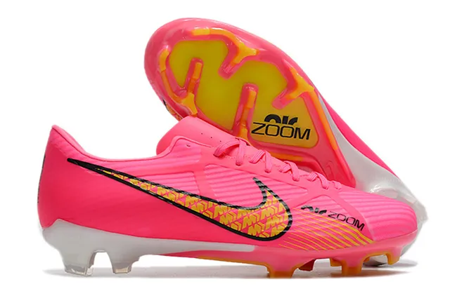 Nike Haut Cuivre Métallique Doré Rose White Swoosh Firm-Ground Chaussures de Football 9