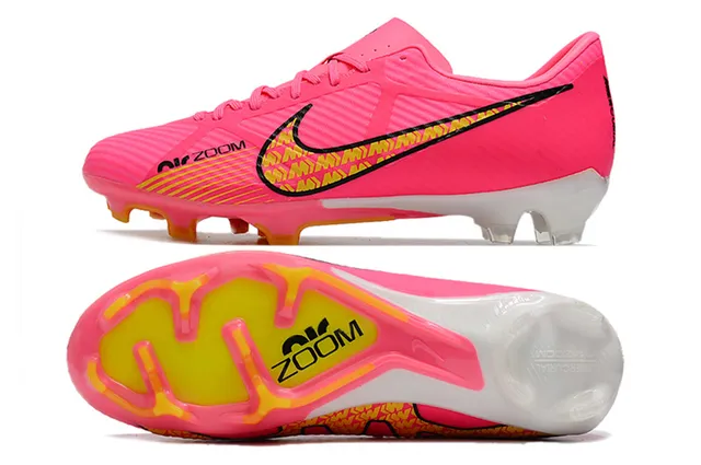 Nike Haut Cuivre Métallique Doré Rose White Swoosh Firm-Ground Chaussures de Football 10