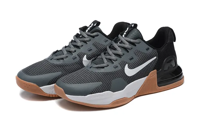 Nike Gray Black White Gum Basketball Shoes 2