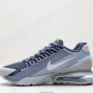 Nike Gray Blue Layered Mesh And Synthetic Upper Visible Rear Air Unit Lifestyle Sneakers