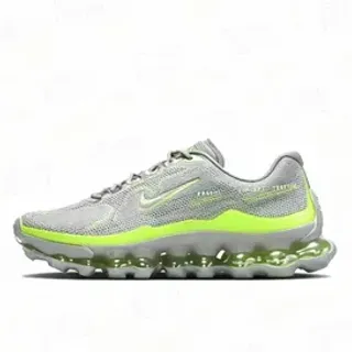 Nike chaussures de running gris vert avec upper en maille engineered, cushioning d'air visible segmenté