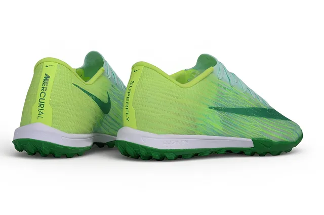 Nike Verde Amarelo Malha Superior Gradiente Turf Sapatos de Futebol 3