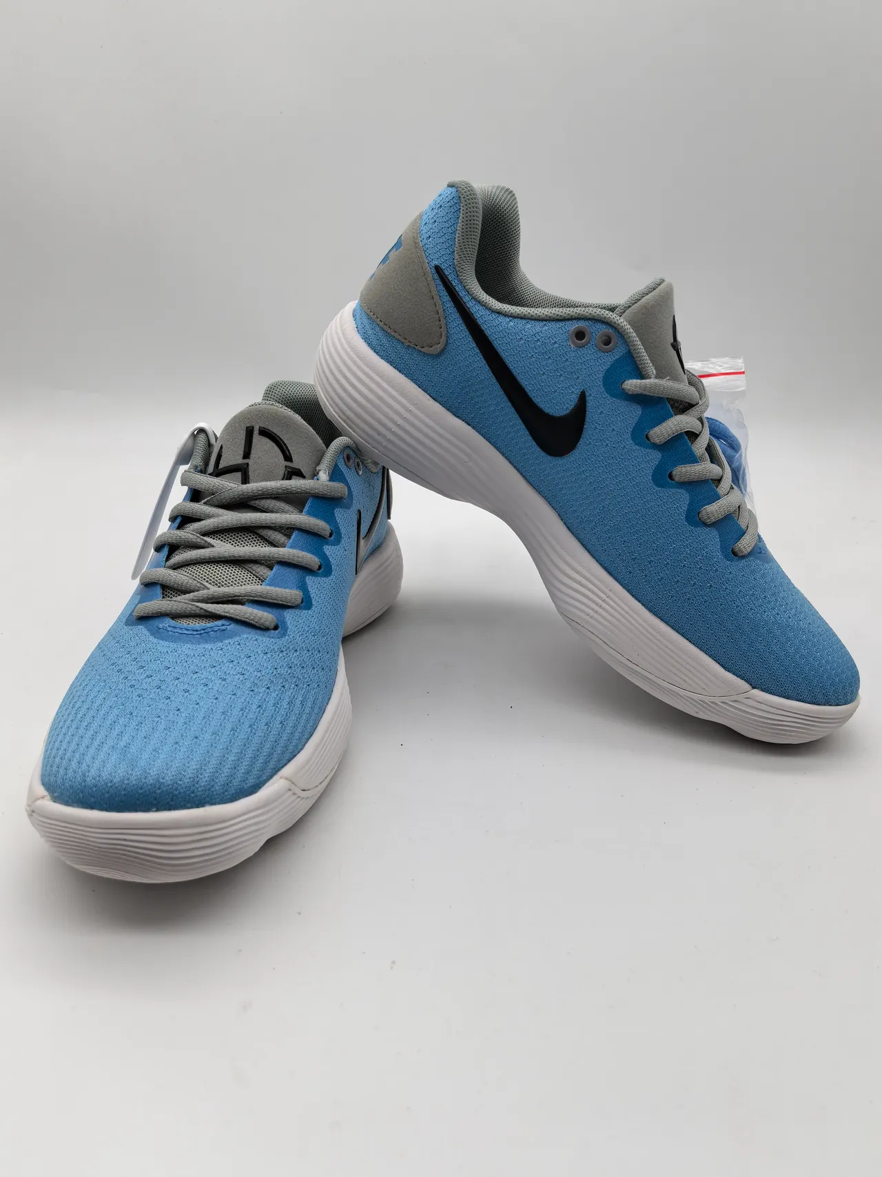 Nike Hyperdunk Chaussures De Basketball Bleu Gris Low-Top Silhouette Sculptée Ondulante Blanche Semelle Intermédiaire 2