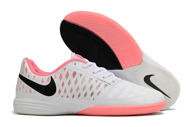 Nike HYPERFUSE Blanco Rosa Zapatos de fútbol indoor 5