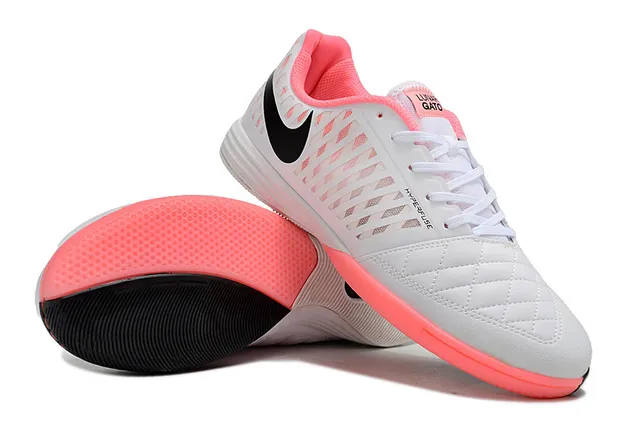 Nike HYPERFUSE Blanco Rosa Zapatos de fútbol indoor 7