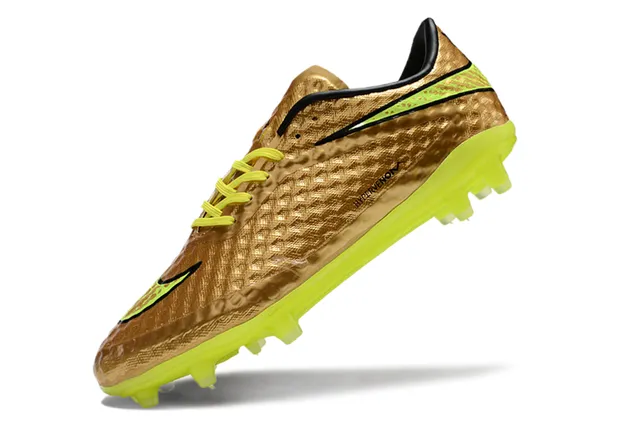 Nike Hypervenom Phantom II Gold Neon Firm-Ground Chaussures de football 3
