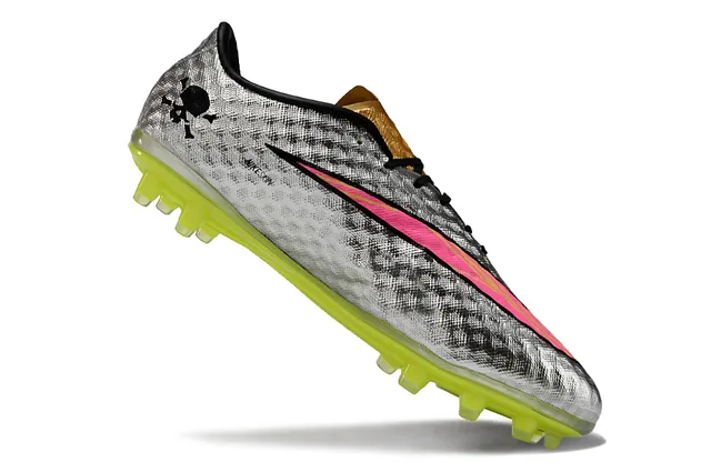 Nike Hypervenom Phantom Silver Neon Yellow Firm-Ground Soccer Shoes 2