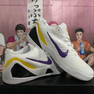 Nike Kobe 4 Protro White Purple Yellow Basketball Shoes
