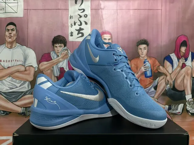 Nike Kobe A.D. Blue Silver Basketball Shoes 2
