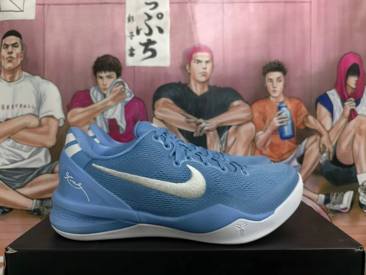 Nike Kobe A.D. Blue Silver Basketball Shoes 4