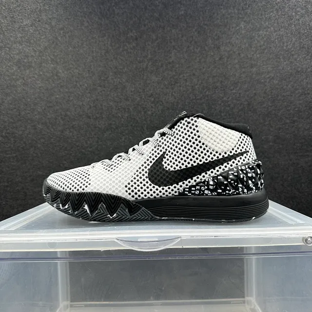 Nike Kyrie White Black Perforated Mesh High-Top Basketball Shoes 2
